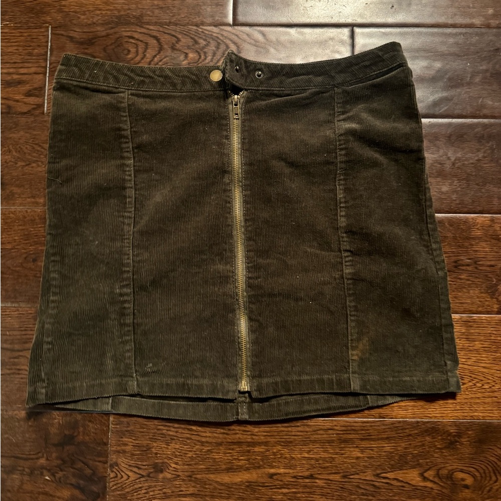 Corduroy Mini Skirt - Size 13